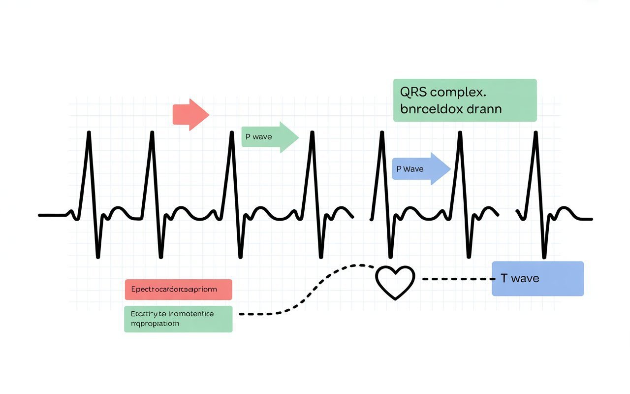 Eletrocardiograma for Beginners: Simple Questions and Clear Answers Eletrocardiograma for beginners illustration